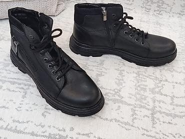 botinki: Ducavelli kişi botları - Rəng: qara - Material: toxumalı dərili üst — 2