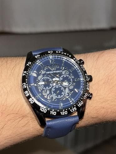 brend saatlar: Yeni, Qol saatı, Emporio Armani, rəng - Mavi — 1