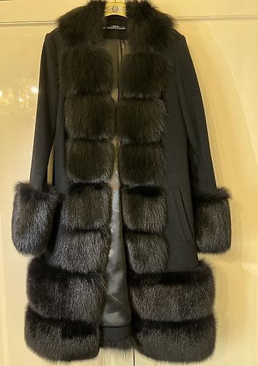 idman dest: Qışlıq qadın palto – təbii pesets xəz ilə Brend: Maison D’Angelann — 4