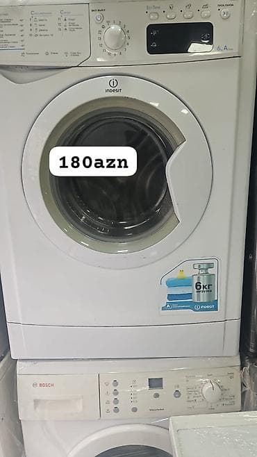 Indesit ön yükləməli paltaryuyan maşın - Yükləmə həcmi: 6 kq