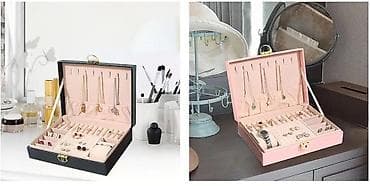 cenevre saat: Zinət əşyaları üçün çox bölməli təşkilatçı qutu - Üst qapaqda — 4