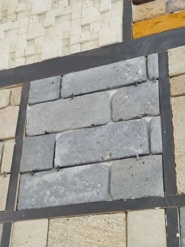 kafellər: Dekorativ fasad və interyer üçün daş panellər - Material: təbii daş — 1
