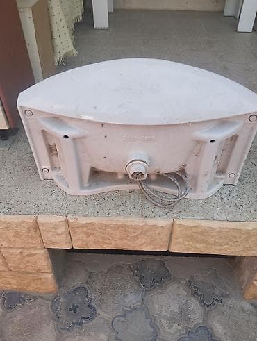 tulpan soğanı: Divar tipli keramika əl-üz yuma lavabosu və pedestal komplekti - — 5