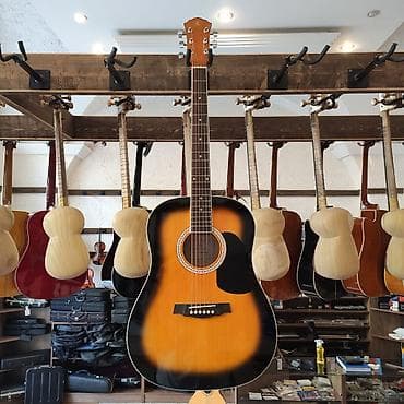 Akustik gitara Rivertone LD18 Üst: Şam ağacı Qol: Gül ağacı