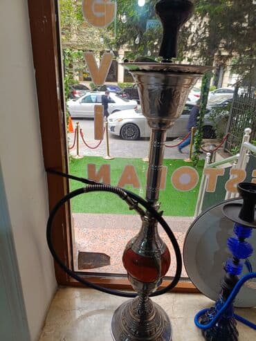 qəlyan qiyməti: Klassik dizaynlı nərgilə - Material: metal korpus, oyma detallı lülə — 1