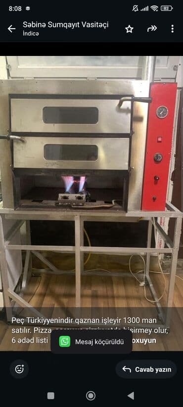 şirniyat sobasi: Qaz ilə işləyən — 1