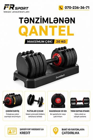 butslar b: Dəmir Qantellər, Çəki: 20 kq, Yeni — 1