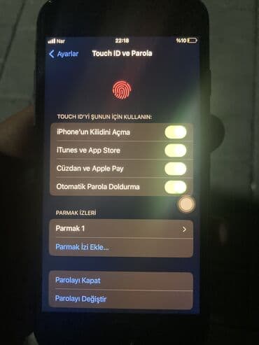 işlənmiş kamputer: IPhone 8, 64 GB, Qara, Barmaq izi — 5