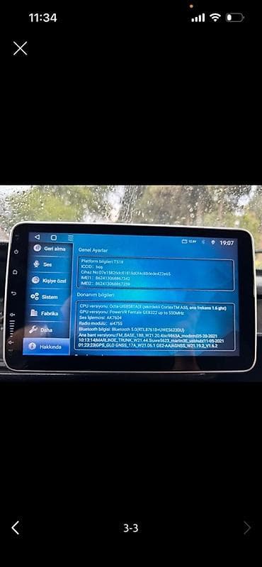 modio m19 tablet: Android avtomobil multimedia sistemi – 10.1" toxunma ekran Texniki — 3