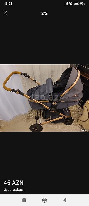 Uşaq arabaları: Çıxarıla bilən beşikli araba, Bebeto — 2