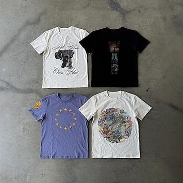 İdman dəstləri: Qrafik naxışlı T‑şört kolleksiyası - 4 ədəd qısaqoll T‑şört dəsti - — 1