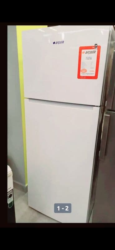 arçelik soyuducu: İşlənmiş 2 qapılı Arcelik Soyuducu Satılır, rəng - Ağ, Təkərli — 1