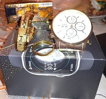 Yeni, Klassik Saat dəsti, rəng - Qızılı — 2