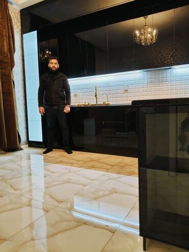 dolablar ikinci el: Sifarişlə mətbəx dəsti, Özü çəkən petlələr, MDF, Kredit var, Pulsuz çatdırılma — 1