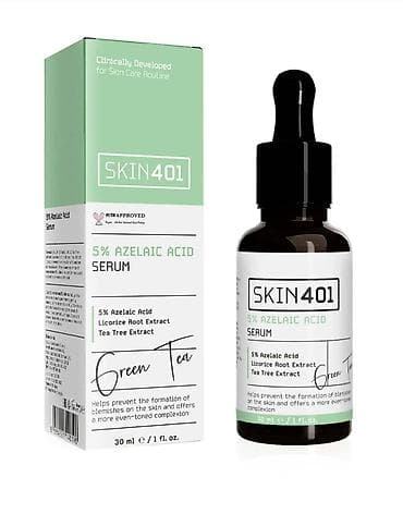 dermonzer krem: SKIN401 5% Azelaic Acid Serum – Green Tea bir neçə dəfə istifadə — 1