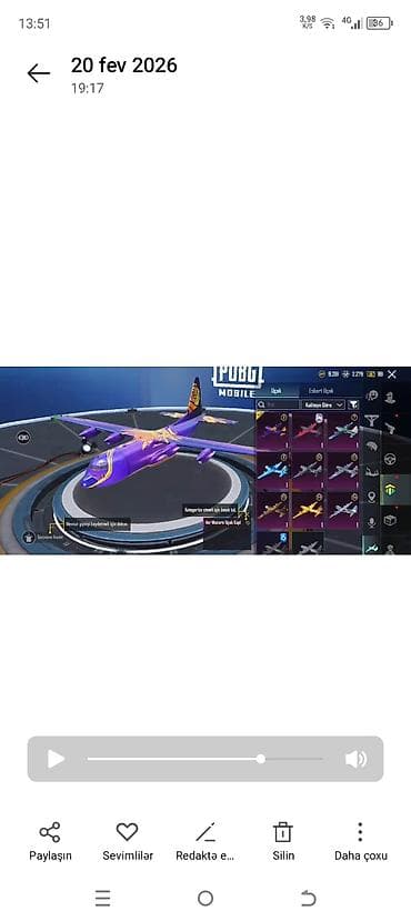 PUBG Mobile hesabı – zəngin kolleksiya və nadir əşyalar - Hesab — 5