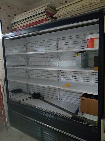Mağaza üçün açıq tip vitrin soyuducu - Tip: Önü açıq, çoxrafalı