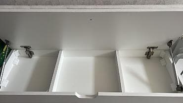 stulları: Ağ rəngli çoxfunksiyalı dəhliz tumbası-oturacaq - Üst hissədə yumşaq — 3