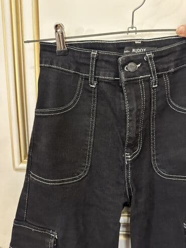 Аксессуары: Оверсайз Мужские брюки, S, цвет - Черный — 1