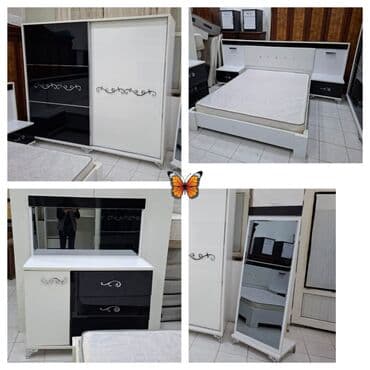 işlənmiş yataq dəsdi: SAMİRƏ🦋 Yataq dəsti 650m dolab, taxt, tumba, termo, matras, boy — 1