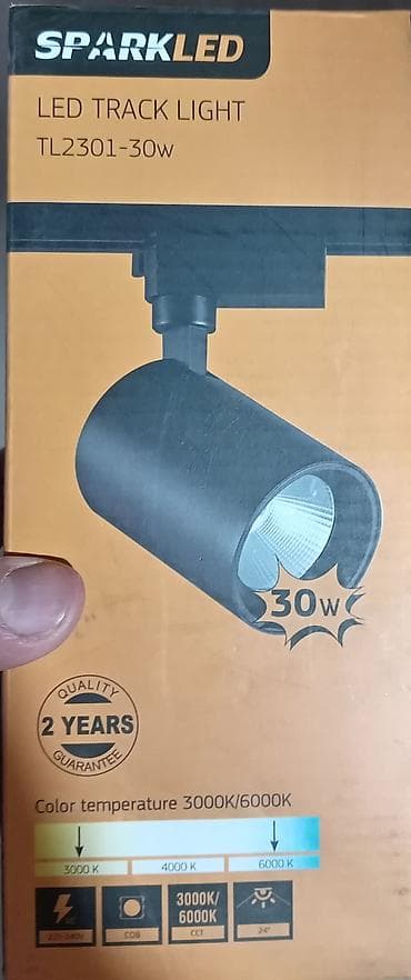 taxta qapi temiri: SPARKLED LED Track Light – Model TL2301-30W - Güc: 30 W (COB LED — 3