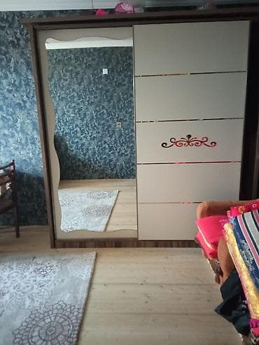 2 el kuxna mebeli: Yataq otağı mebel dəsti - Güzgülü sürgülü qapılı şkaf: Bir tərəfi tam — 2