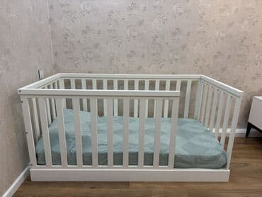 Digər uşaq mebeli: Oğlan və qız üçün, İşlənmiş, Çarpayı, Bazasız, Matras ilə, Siyirməsiz — 1