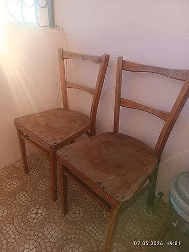 bag evi ucun stol stul: Balkon üçün, İşlənmiş, Dördbucaq masa, 2 stul — 3