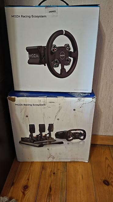 ps3 konsol: Moza R5 baza, Moza CS V2P (13 inch) sükan, Moza CRP2 (load cell) — 7