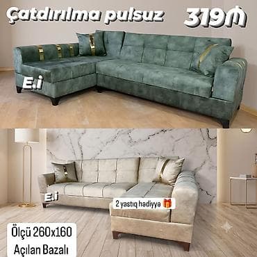 kitab dolablari: Künc divan, Yeni, Açılan — 2