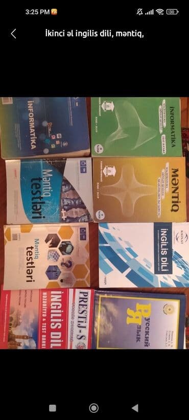 продажа книг бу: Yeni və ikinci əl kitablar. Her birinin ferqli qiymetleri var yazıb — 5
