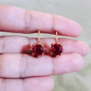 sirqalar qizil: Sırğa, Sarı qızıl, 583 Əyar, 462 g — 4