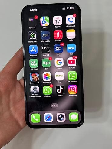 macbook pro 2017: IPhone 15 Pro Max, 256 GB, Qara, Simsiz şarj — 10