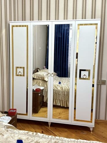 hamam üçün şkaflar: Новый, Распашной, 4 двери Прямой шкаф, Гардеробный шкаф, Азербайджан — 1
