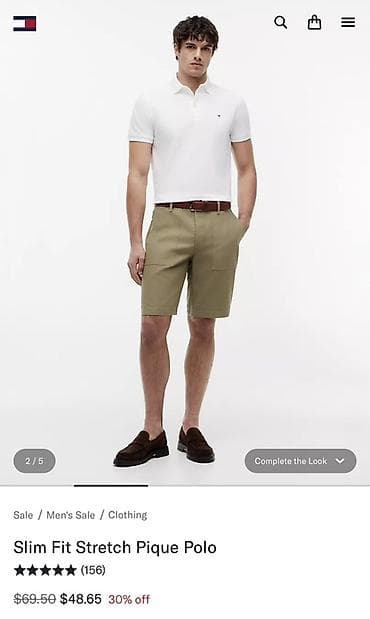 Polo köynək, Tommy Hilfiger, XS, rəng - Ağ — 2