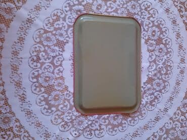 nar şirəsi çəkən: Подносы СССР Жостово. Круглой поднос d‐ 47 см, длинный- 58*43 см — 7