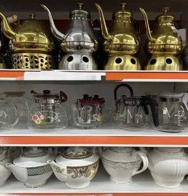 katarina çayı: Yeni, rəng - Gümüşü, Çaydan, Nikel, 3 l — 2