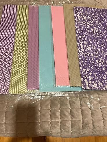 Dekorativ rəngli kağız dəsti - Müxtəlif rəng və naxışlarda dekor/əl