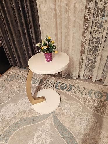 şuşə stollar: Jurnal masası, Yeni, Açılmayan, MDF, Yumru masa — 5