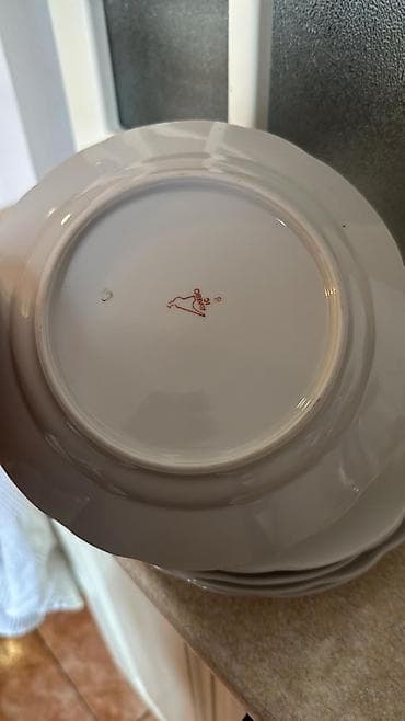 silikon formalar: Boşqablar, 4 ədədli dəst, rəng - Ağ, Farfor — 2