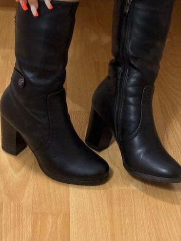 qadın çəkmə: Ölçü: 36, rəng - Qara, Yeni — 3