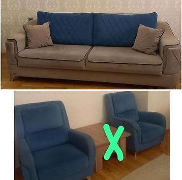 mebel qulpu: Nigar💚 Divan və 2 ədət kreslo satlır 350 man yaxşı vəzyətdə — 1