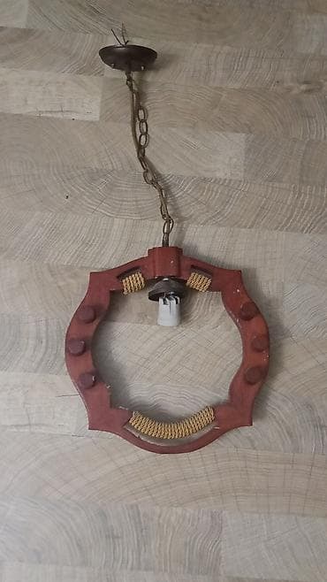 qranit tavalar: Çılçıraq, 1 lampa, Taxta — 1