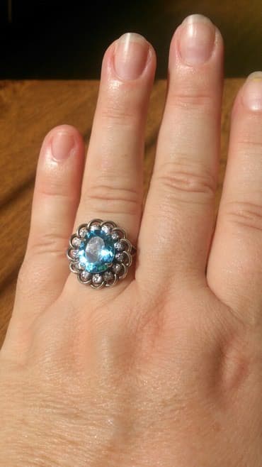 isbartivni desdleri: Комплект из серебра с голубым топазом из Индии — 6