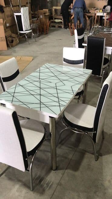 mətbəx stol: Mətbəx üçün, Yeni, Açılan, Dördbucaq masa, 4 stul — 27