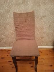 köhnə qədim gədim sovet davet stol stul mebel: Qonaq otağı üçün, İşlənmiş, Açılan, Kvadrat masa, 6 stul — 5