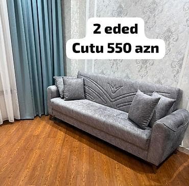 divan ucun macalka: Tek tek sarilmir, tek divan iki eded cutu 550 azn, acilan ve — 1