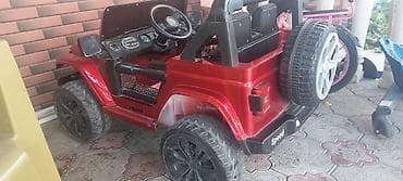 uşax: Uşaq üçün elektrikli “jeep” tipli maşın - Rəng: qırmızı - Korpusda — 4