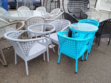 дачный набор стол и стулья: Stol və stul dəstləri — 3