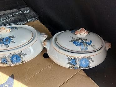 duyme: Sup qabları, 2 ədədli dəst, rəng - Ağ, Farfor — 1